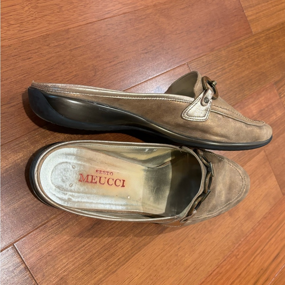 Sesto Meucci Leather Slide Mules, women’s size 9medium - Picture 6 of 10